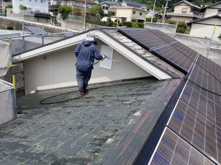高圧洗浄　一戸建て　業務量　浜松市外壁塗装屋根専門店の加藤塗装