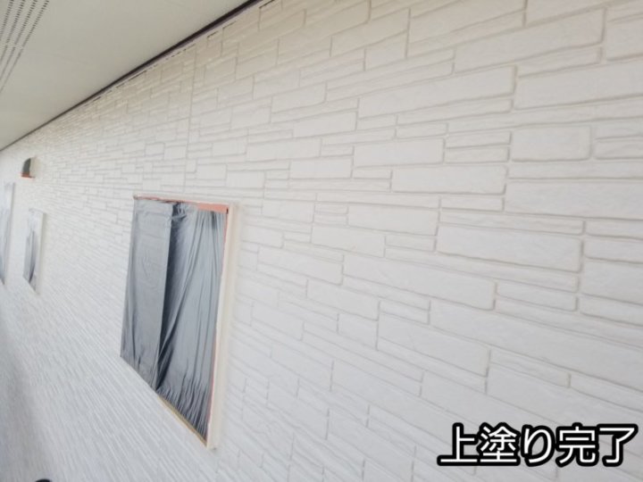 レンガ調サイディング　上塗り塗装　ペンキ　ペイント　浜松市外壁塗装屋根専門店　加藤塗装