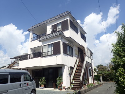 浜松市南区長田町Mさま屋根・外壁塗装完成。外壁塗装のことなら浜松塗装専門店|加藤塗装