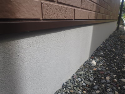 浜松市南区遠州浜Mさま外壁塗装完成しました施工前令和二年８月地域密着創業98年セミフロンスーパールーフⅡセラミタウンマイルドセラタイトFクリーンマイルドフッソ基礎保護用塗料