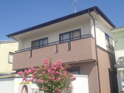 浜松市南区遠州浜Mさま外壁・屋根塗装完成しました。外壁塗装の事なら浜松塗装専門店|加藤塗装