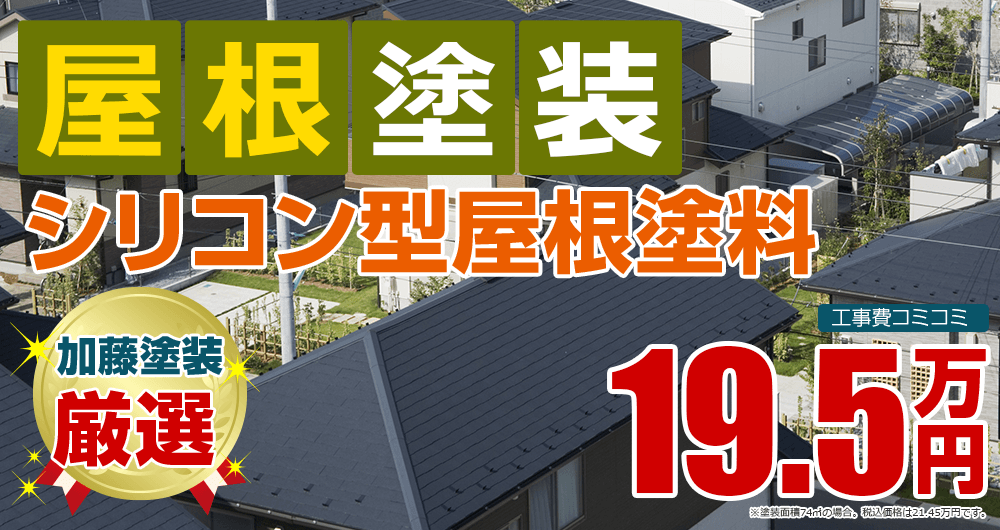 シリコン型屋根塗料塗装 19.5万円