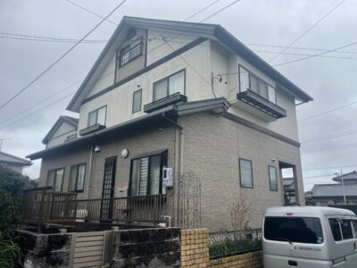 浜松市中央区四本松町Hさま邸で外壁塗装及び屋根塗装が完成