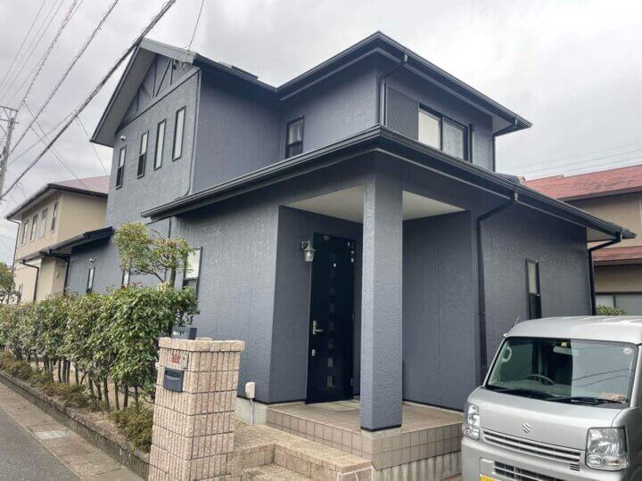 浜松市中央区若林町Tさま邸外壁塗装完成。