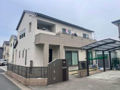浜松市中央区天王町で屋根塗装が完成。