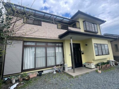 浜松市浜名区細江町Mさま邸で外壁リフォームが完成。