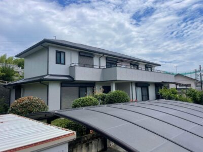 浜松市中央区西山町Kさま邸で外装リフォーム完成。