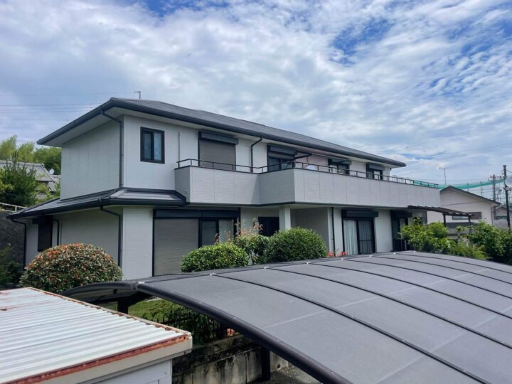 浜松市中央区西山町Kさま邸で外装リフォーム完成。
